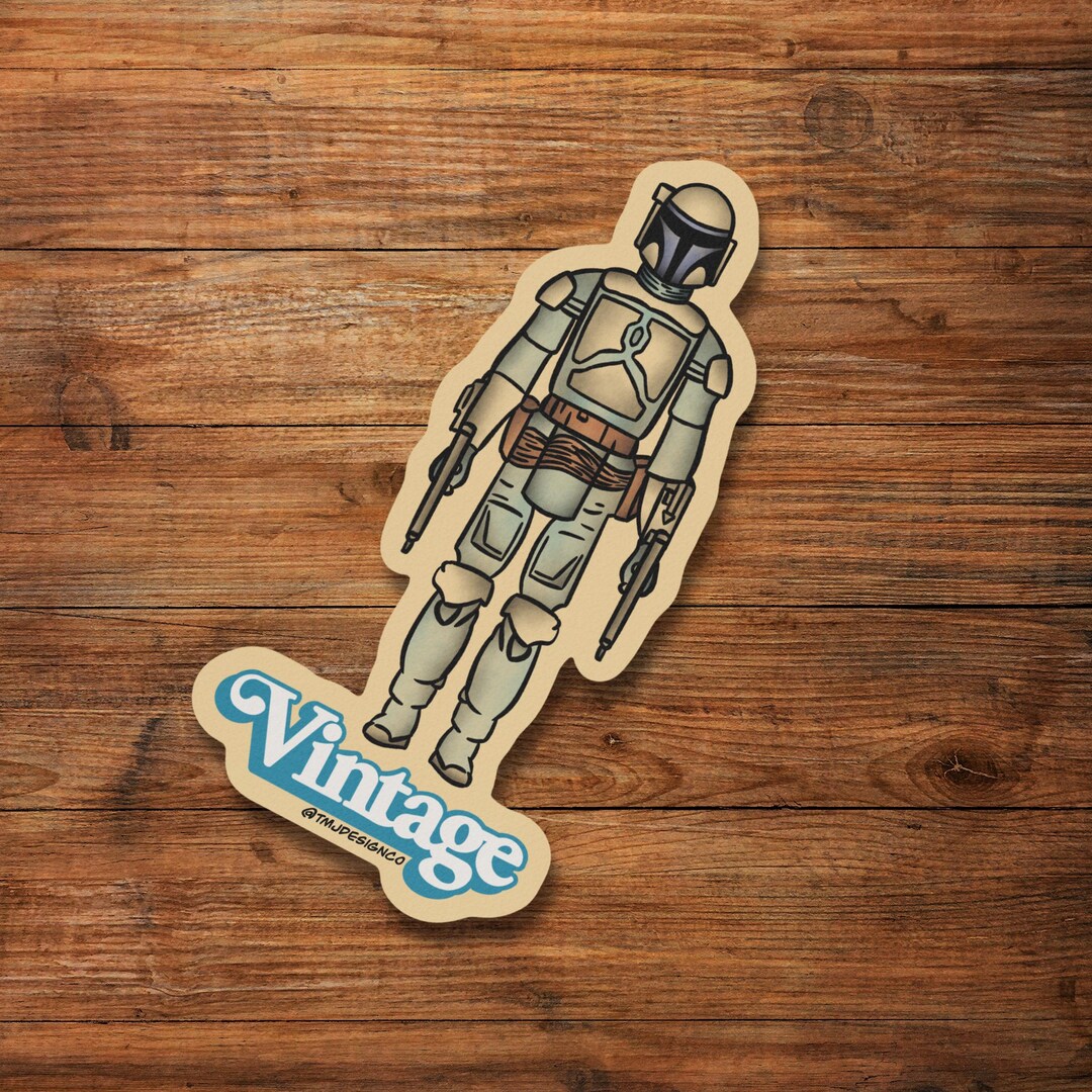 Outback Action Figure Sticker Vintage Action Figure Bounty Hunter Sticker - Etsy