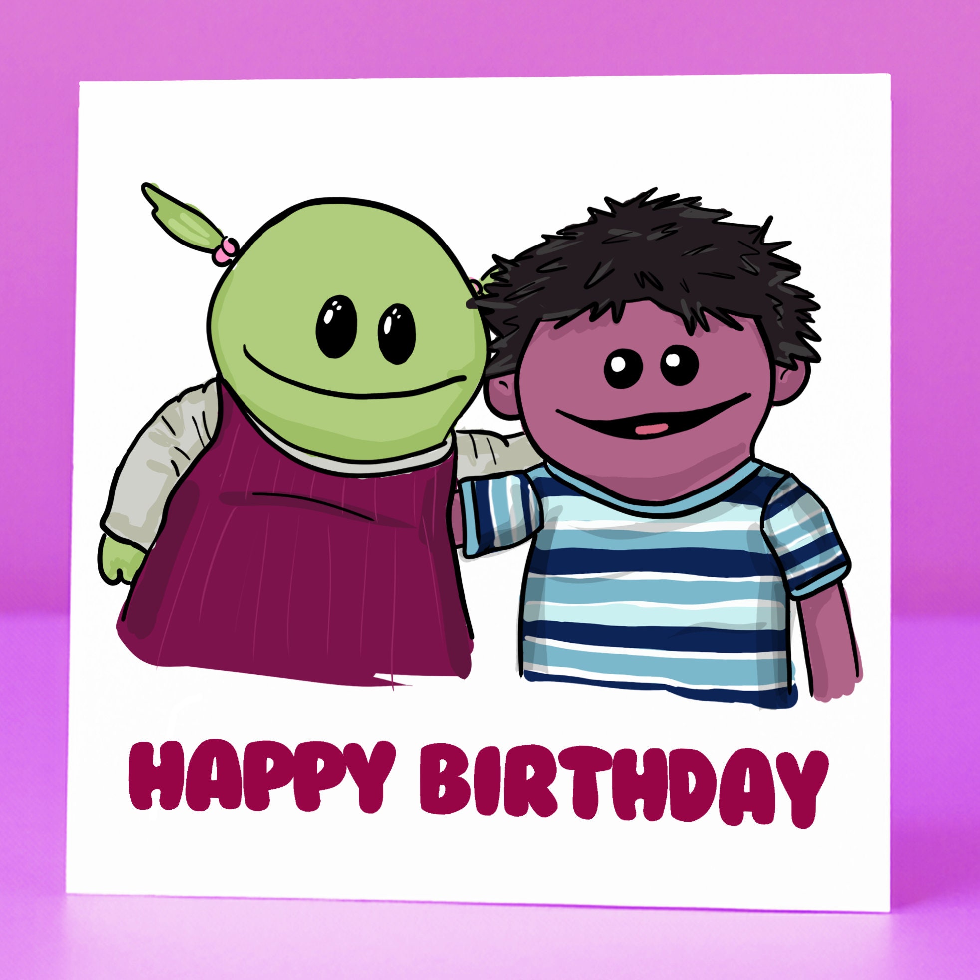 Mona and Matthew - Birthday Card | Special Friends | Beautiful | Cute | Who's That Wonderful Girl | Nanalan | Girlfriend Boyfriend | Birdie
