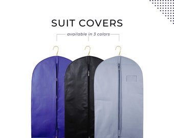 40" Wedding Suit Coat Cover Clothes Bag Travel-Friendly Breathable w/ Zipper Garment Storage and Unisex Clothes Organizer Luggage Carrier