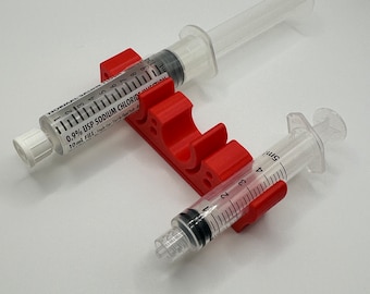 Syringe Holder Convertible 10ml/5ml/3ml WITH ID Slot for Flight Nurse, Paramedic, EMS