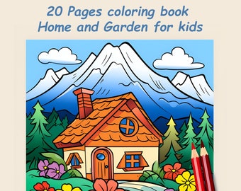 Livre de coloriage pour enfants -- Fichier PDF prêt à imprimer à téléchargement immédiat