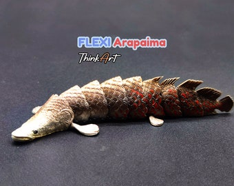 Flexi Arapaima - Instant download Print-in-Place STL file for 3D Printing