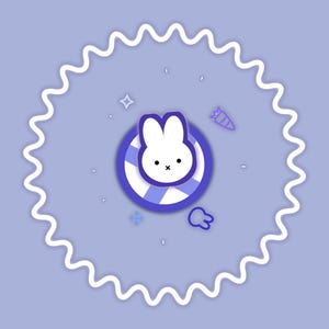 Blue Bunny Stinger Transition | Twitch Stinger | Blue Pastel Adorable Sweet Unique Anime Cartoon Animated Transition OBS