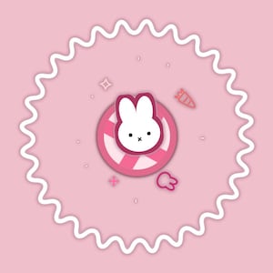 Pink Bunny Stinger Transition Stream | Twitch Stinger | Cute Pink Pastel Adorable Sweet Unique Anime Cartoon Animated Transition OBS