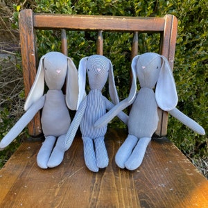 Handmade Doll-Style Bunny Plush: Easter Gift