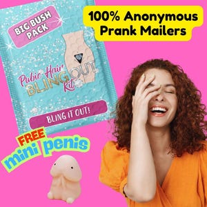 Pubic Hair Bling Out Kit Prank Package Gag Gift, Practical Jokes, Revenge, Send Directly To Person You Want To Embarrass (100% Anonymous)