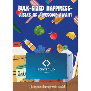 Porta-cartão-presente - Warehouse Shopping Club - Download instantâneo para impressão - Excelente para marido, esposa, formando do ensino médio, estudante universitário