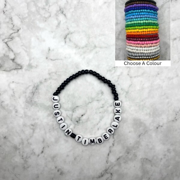 Justin Timberlake Beaded Bracelet