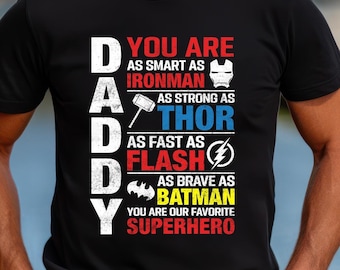 Superhero Dad T-Shirt, Father's Day Gift, Super Dad Shirt