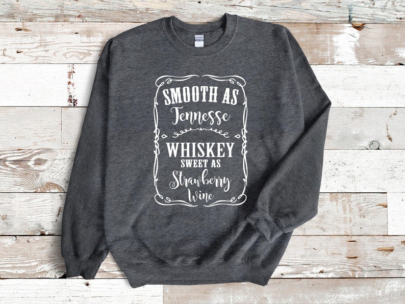 Tennessee Whiskey Sweatshirt, Country Music Graphic, Wine Lover Gift bild 1