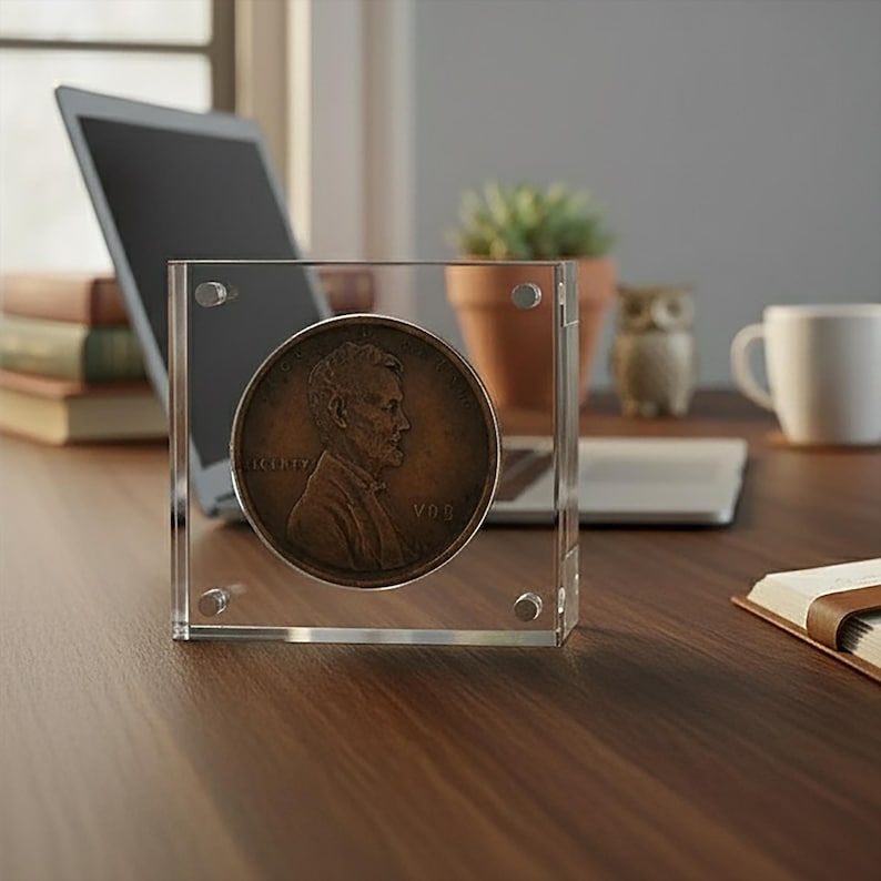 Magnetic Acrylic Coin Display Slab – 40mm / 45mm / 52mm - Etsy
