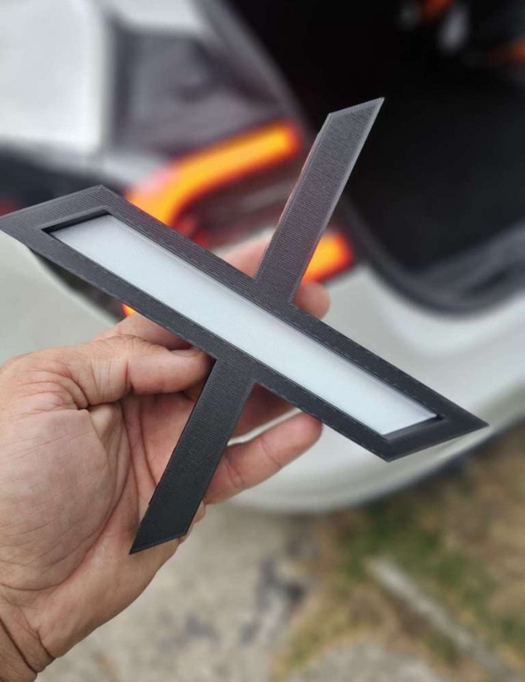 Tesla X Trunk Stopper/folder With Velcro Fastener Etsy