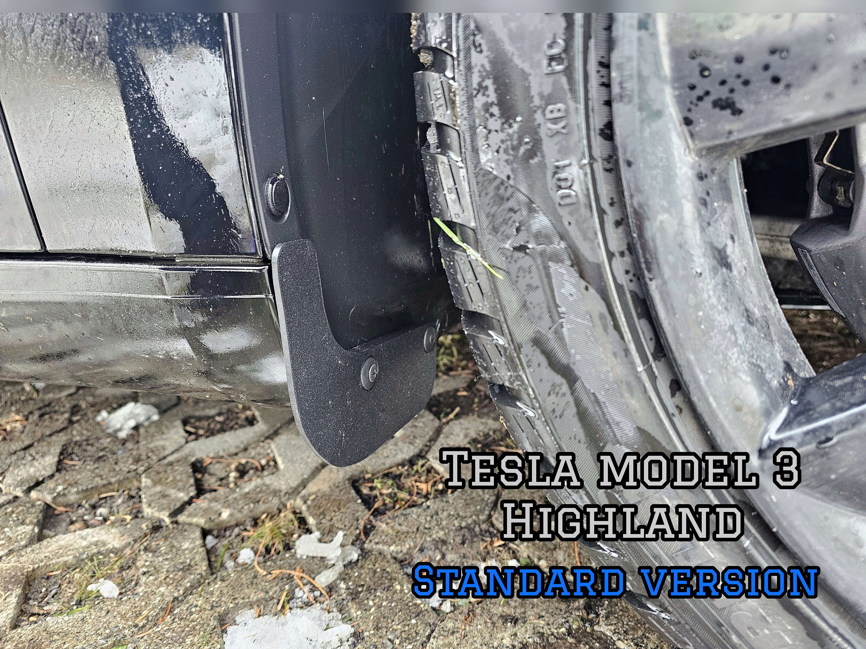 Tesla Model 3 Highland Mudflaps / Fender Splash Guard 