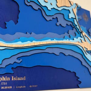 Dauphin Island layered 3D wall decor