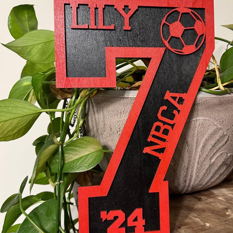 Athlete Number Laser File - Etsy