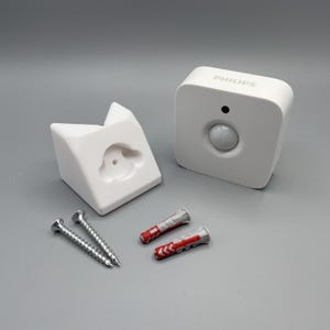 Corner bracket outer edge for Philips Hue motion sensor (old Hue version) | for screwing or gluing | incl. screws and dowels