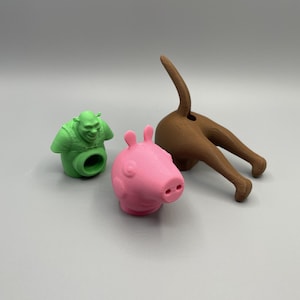 Zahnpasta Aufsatz in 3 Varianten: Hund, Shrek oder Peppa Wutz / Peppa Pig
