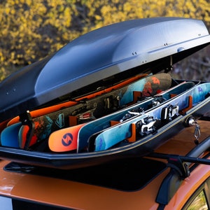 Universal Ski Rack For Rooftop Cargo/Ski Box, SUUS Rack, Thule, Yakima, Ski Storage FREE Shipping! Made In Montana