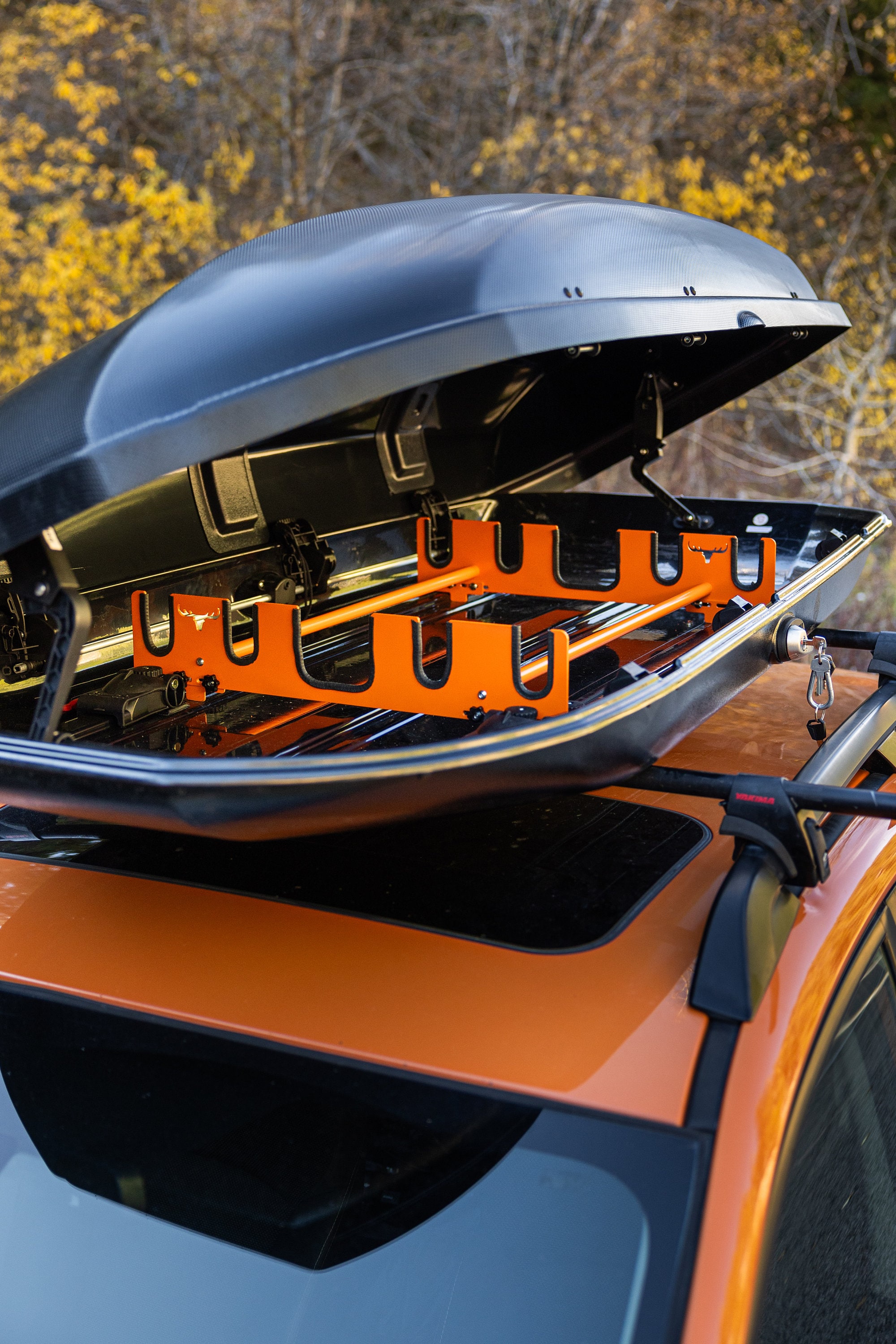 Universal Ski Rack for Rooftop Cargo/ski Box, SUUS Rack