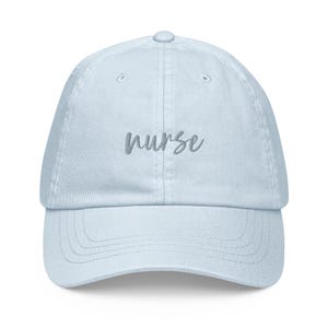 Nurse Hat Pastel baseball hat RN hat LPN Hat Nurse Gift Light colored Nurse Cap Nurse Dad Hat