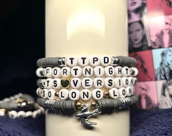 THE TORTURED POETs DEPARTMENT - 5 Pics of Handmade Taylor Swift Album themed Friendship Bracelets (choose your own song)