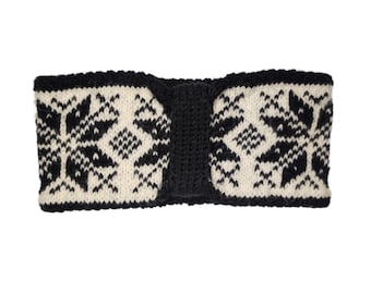 Headband Selbu pattern Various colour combinations Size S Head circumference 54 to 55 cm 21.26 to 21.65 inches Handmade from virgin wool