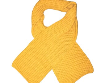 Winter scarf patent pattern Soft and cozy Handmade from virgin wool