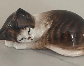 ヴィンテージ ロイヤル ドルトン ホワイト キャット フィギュア