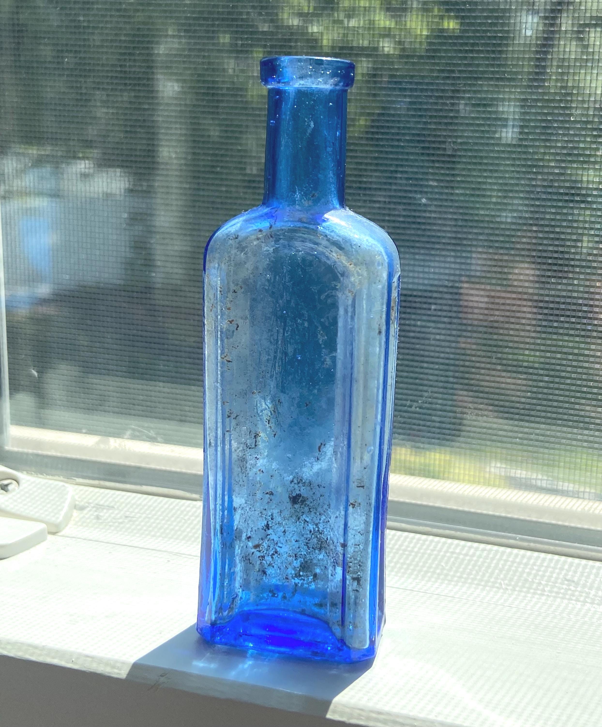 Cobalt blue glass bottles - Etsy 日本
