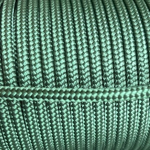 6mm High Quality Hand Made, Training slip lead, 1.5m, 2.5m and 5m length Hunter Green