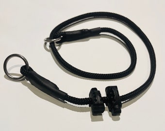 5mm Training slip collar, grit collar, two cord stoppers Nylon, Hand Made