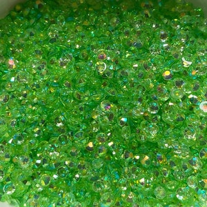 Peridot AB - Transparent Jelly Rhinestones - Gem Collection - 2mm, 3mm, 4mm, 5mm - bling, crafts, DIY
