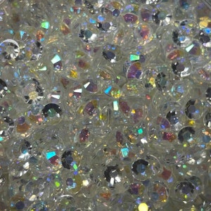 Transparent AB - Transparent Jelly Rhinestones - Gem Collection - 2mm, 3mm, 4mm, 5mm - bling, crafts, DIY