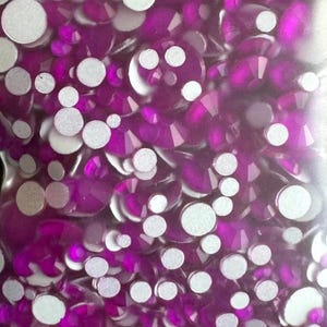 Neon Rhinestones, non-hotfix flat back - embellishments, bling, crafts - 2mm - 6mm