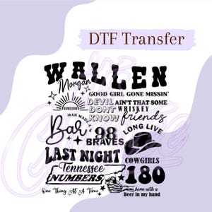 M Wallen, DTF Transfer