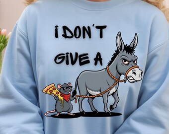 Me importa un bledo / Diseño de humor animal sarcástico / Gráfico de camiseta con actitud divertida / Descarga digital