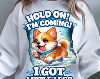 Perro corriendo gracioso PNG / Humor con piernas pequeñas, diseño de sublimación (descarga digital)