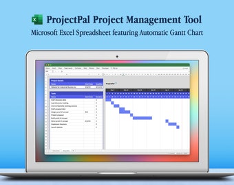ProjectPal: Project Management Excel Template with Gantt Chart