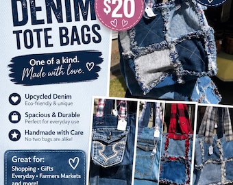 Hand made Denim Bag