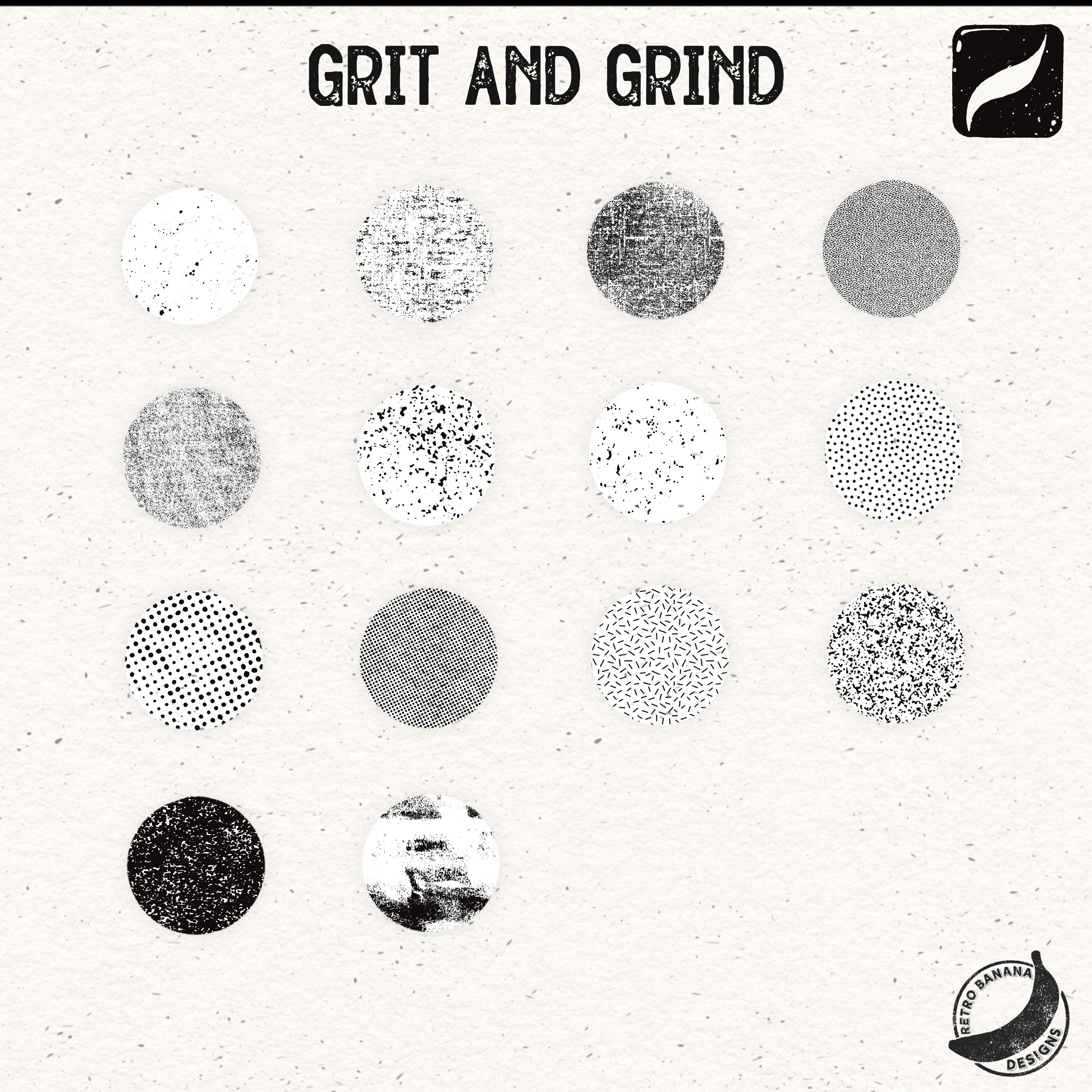 Grain and Brush Shader Set for Procreate, Retro Grain Texture Brushes ...