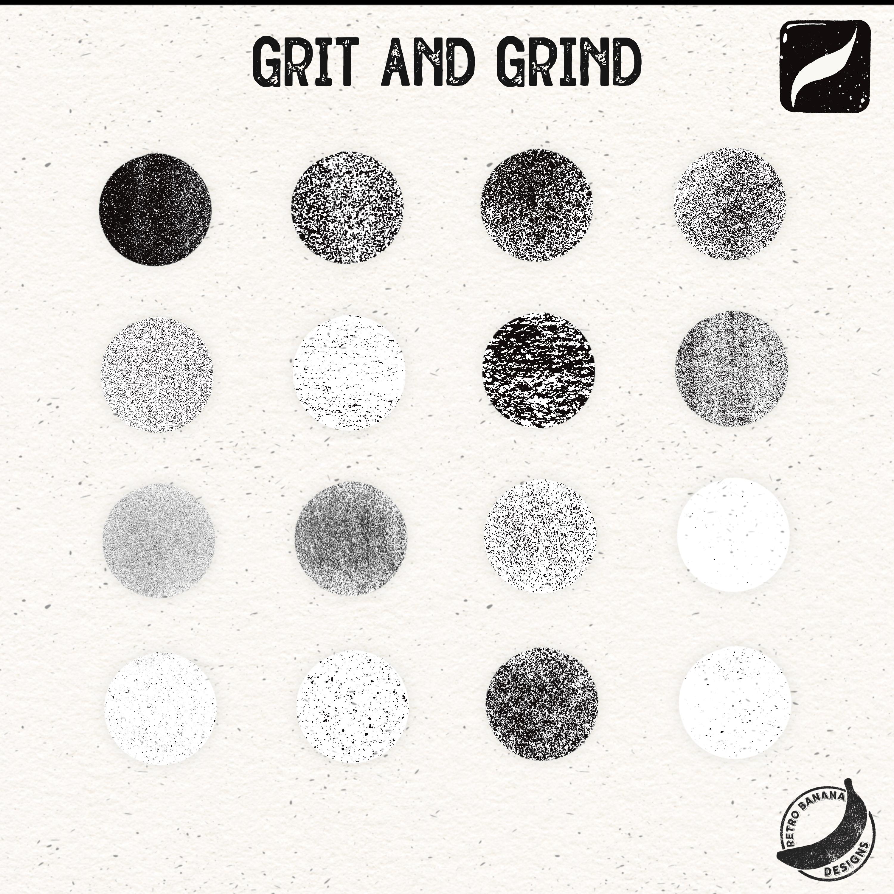Grain and Brush Shader Set for Procreate, Retro Grain Texture Brushes ...