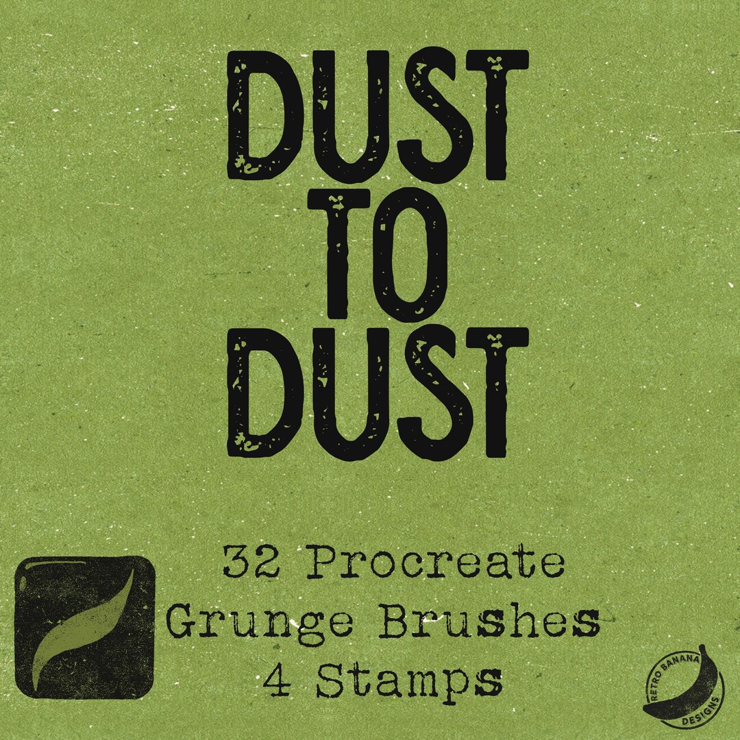 Grain and Ink Texture Procreate Brush Set Ink Splatter Dust and ...