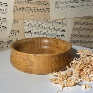 Wooden bowl/wooden bowl made of oak (diameter 13 cm)