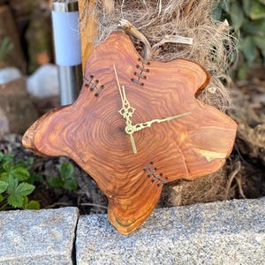 wooden wall clock