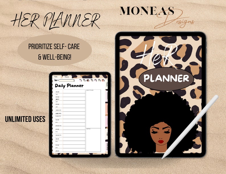 Cheetah H.E.R. Planner 2024 Digital Planner 2024 Daily, Weekly Planner ...