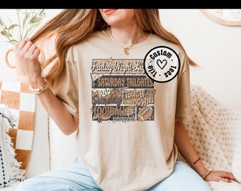 Friday Night Lights Football Tee Shirt Crewneck