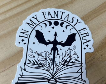 Pegatinas del libro In My Fantasy Era Dragon Booktok