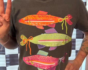 Camiseta de verano Comfort Colors Neon Fis Conquette para mujer, estilo preppy.