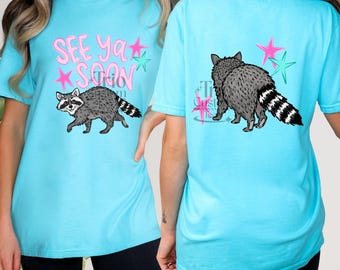 Nos vemos pronto, camiseta Comfort Colors para mujer, estilo preppy.