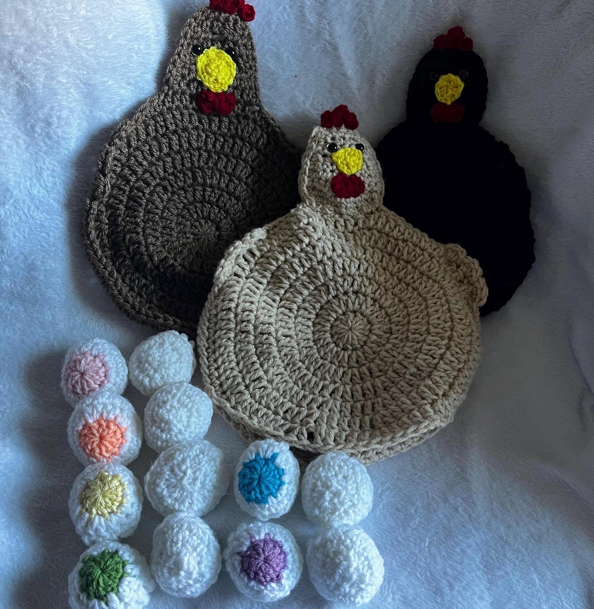 Crochet Chicken and Eggs Memory Game - Etsy